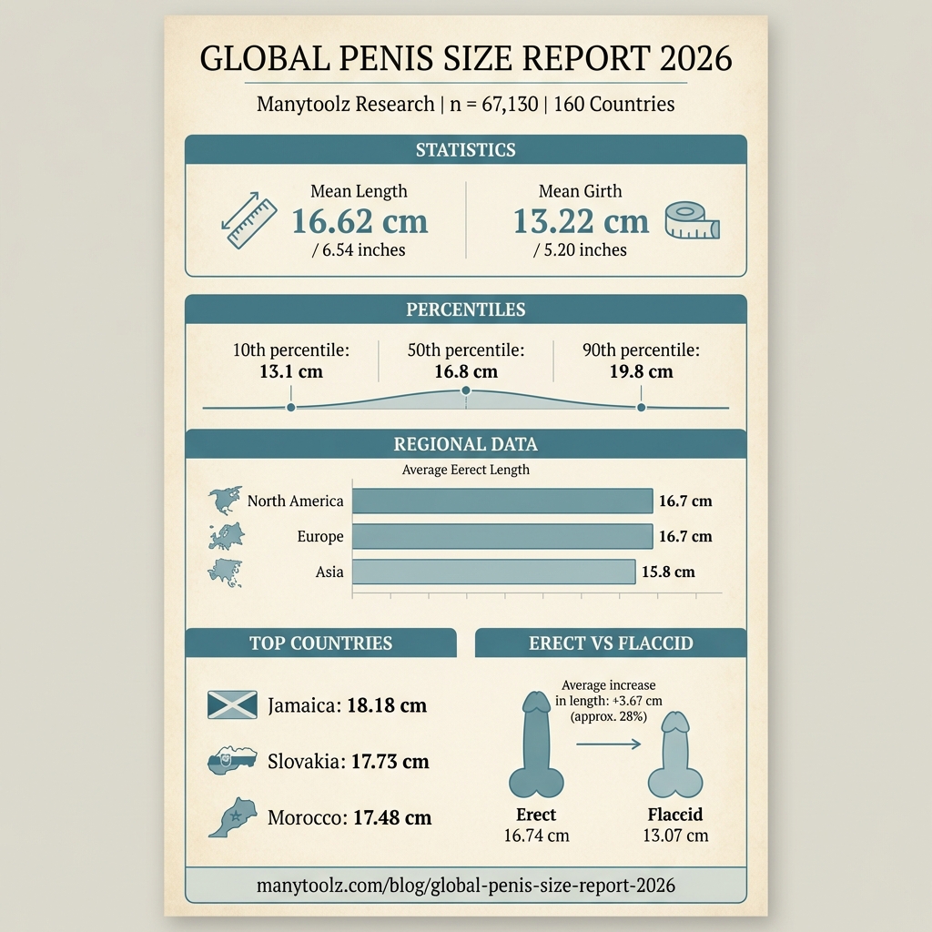 Manytoolz 2026 Global Penis Size Report | 67,130 Subjects, 160 ...